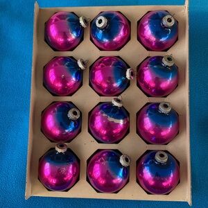 Shiny Brite Glass Christmas Ornaments Vintage